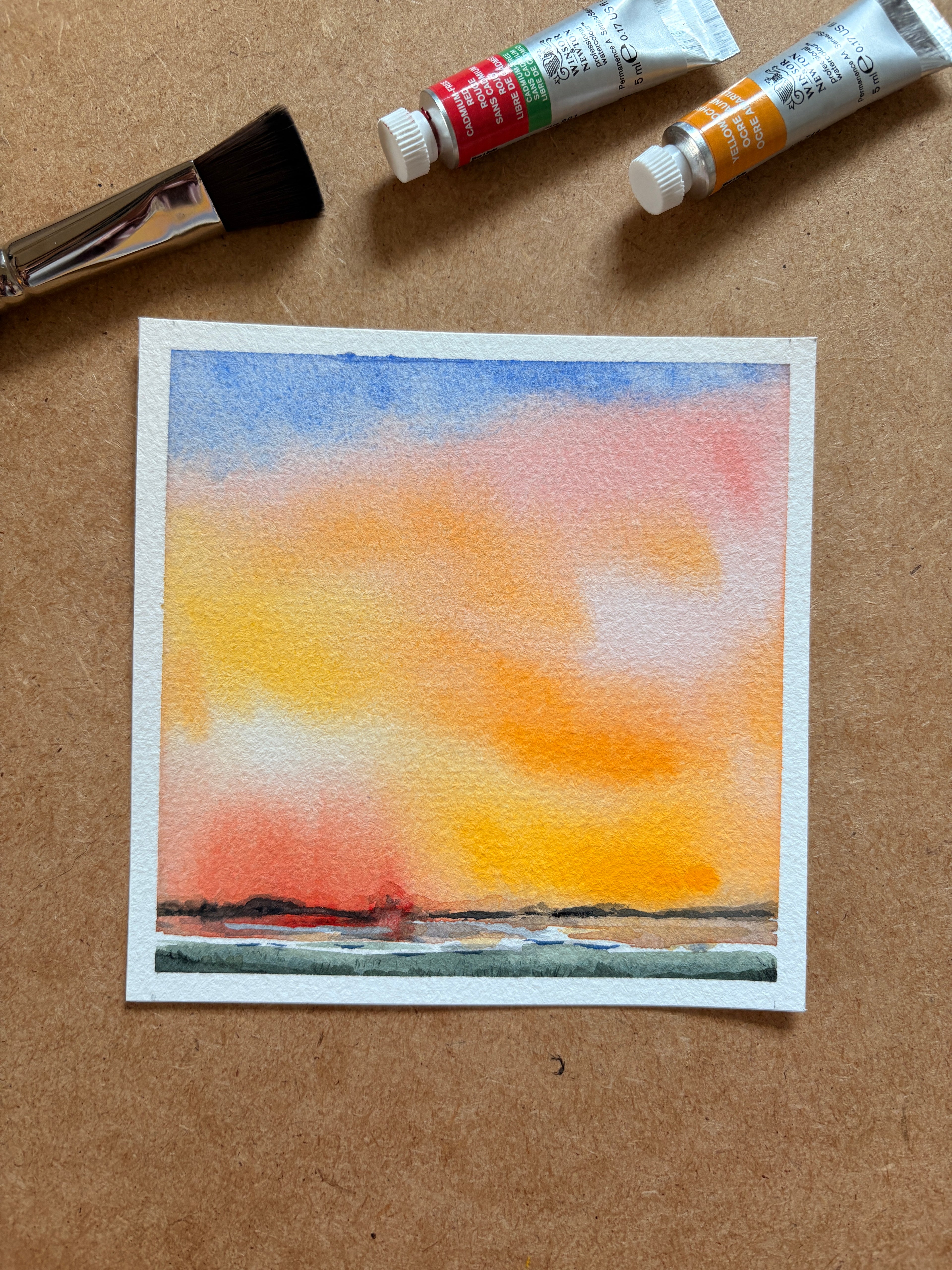 L’espoir - aquarelle originale - miniature