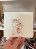 Dessin tasses de thé